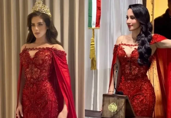 vestido miss universo